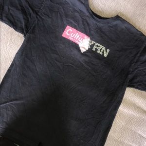 Black YRN (young rich nation) tee